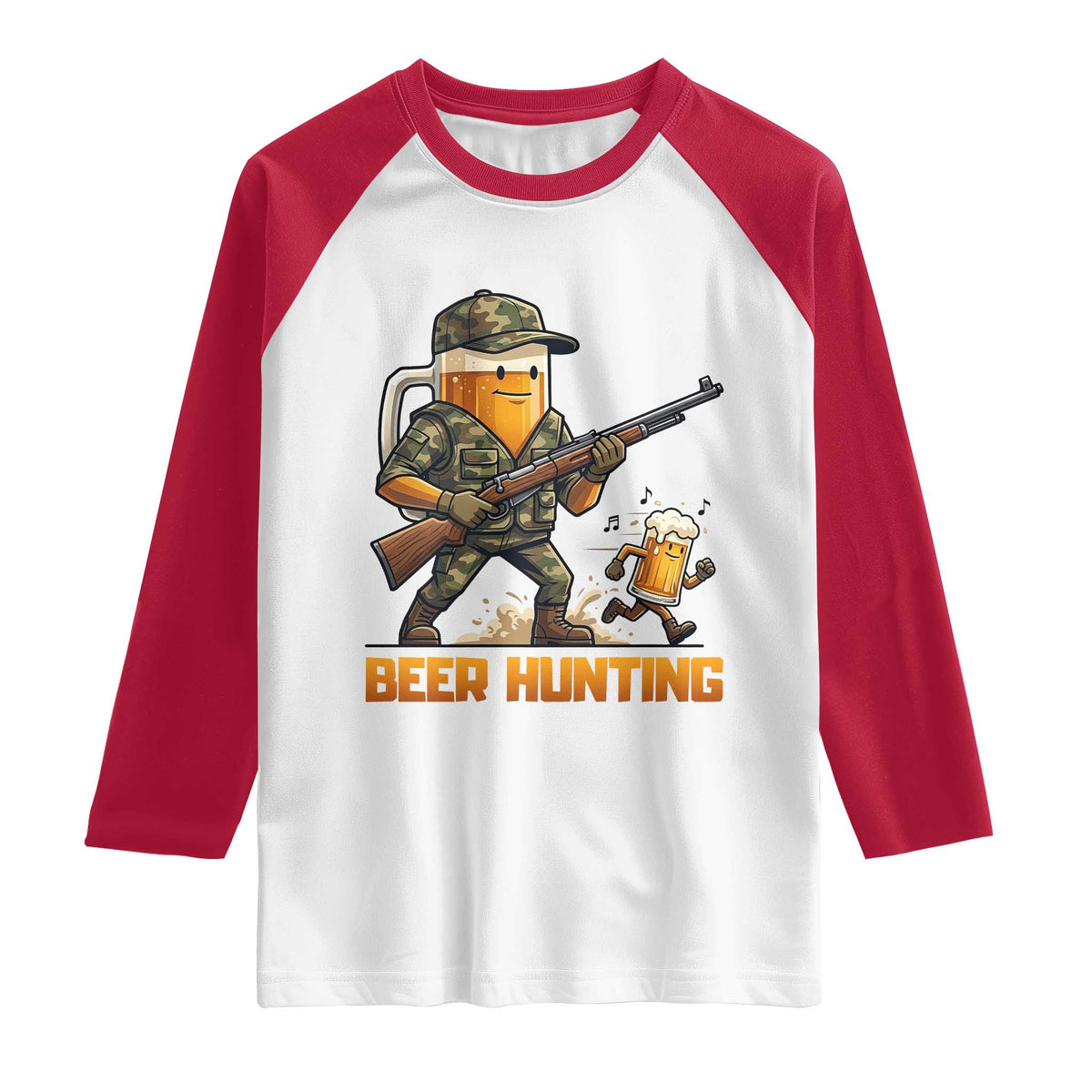 Beer Hunting Season Open Raglan Shirt Beer Hunter Brew Lover Humor