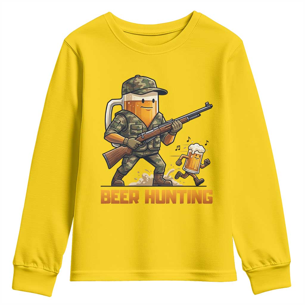 Beer Hunting Season Open Youth Sweatshirt Beer Hunter Brew Lover Humor