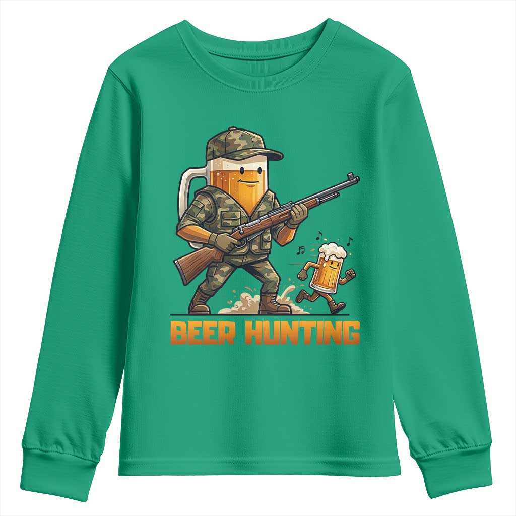 Beer Hunting Season Open Youth Sweatshirt Beer Hunter Brew Lover Humor