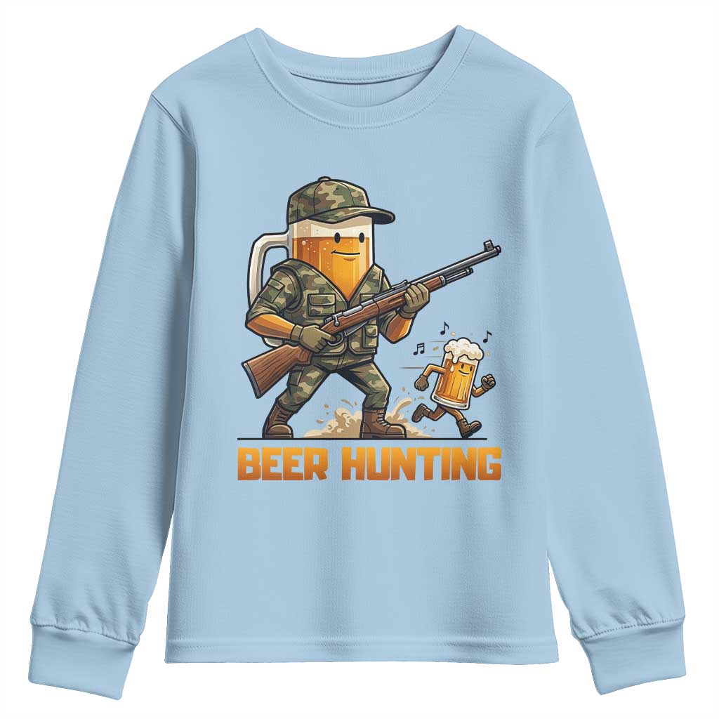 Beer Hunting Season Open Youth Sweatshirt Beer Hunter Brew Lover Humor
