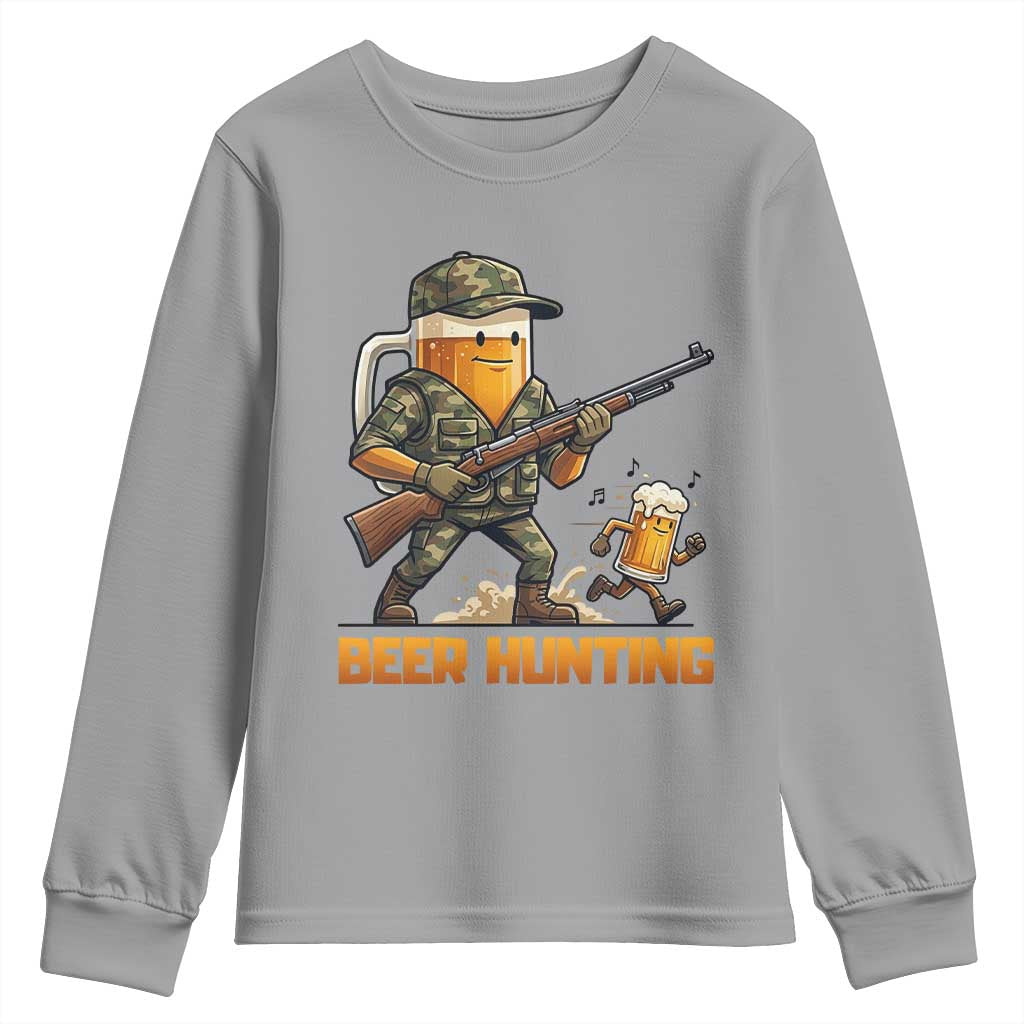 Beer Hunting Season Open Youth Sweatshirt Beer Hunter Brew Lover Humor