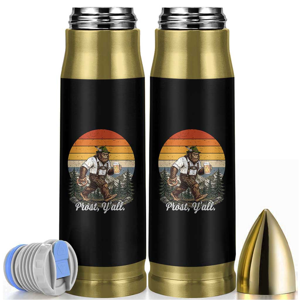 Prost Yall Bigfoot Bullet Tumbler Vintage Oktoberfest Beer Lover Sasquatch Gift