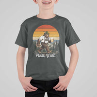 Prost Yall Bigfoot T Shirt For Kid Vintage Oktoberfest Beer Lover Sasquatch Gift