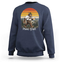 Prost Yall Bigfoot Sweatshirt Vintage Oktoberfest Beer Lover Sasquatch Gift