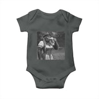 Bigfoot Oktoberfest Baby Onesie Vintage Dirndl German Beer Festival Humor
