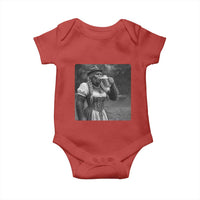 Bigfoot Oktoberfest Baby Onesie Vintage Dirndl German Beer Festival Humor