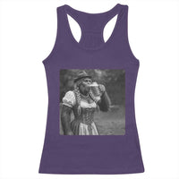 Bigfoot Oktoberfest Racerback Tank Top Vintage Dirndl German Beer Festival Humor