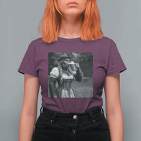 Bigfoot Oktoberfest T Shirt For Women Vintage Dirndl German Beer Festival Humor