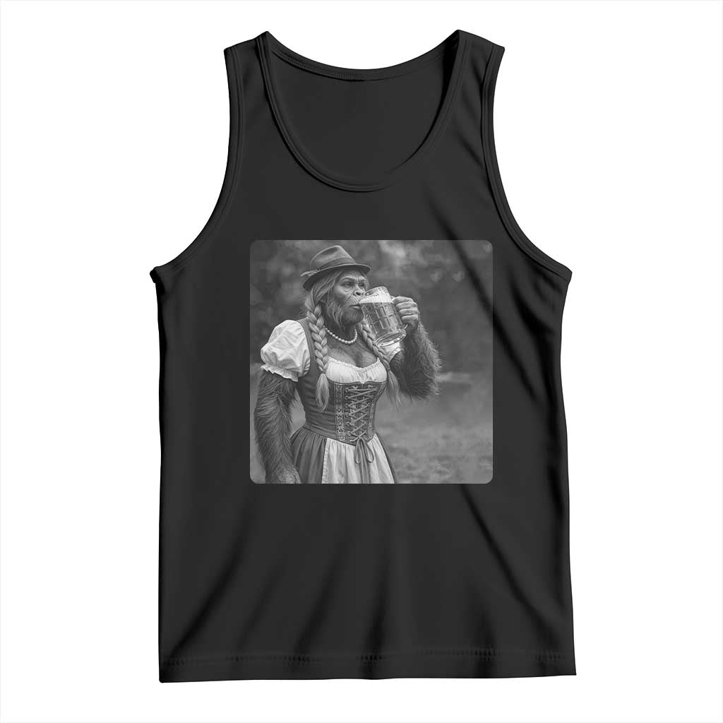 Bigfoot Oktoberfest Tank Top Vintage Dirndl German Beer Festival Humor