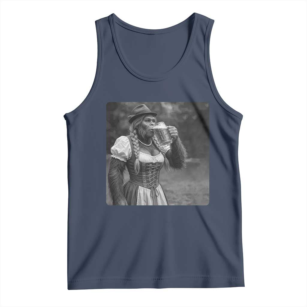 Bigfoot Oktoberfest Tank Top Vintage Dirndl German Beer Festival Humor