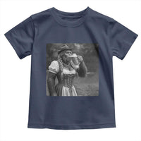 Bigfoot Oktoberfest Toddler T Shirt Vintage Dirndl German Beer Festival Humor