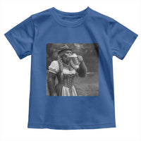 Bigfoot Oktoberfest Toddler T Shirt Vintage Dirndl German Beer Festival Humor
