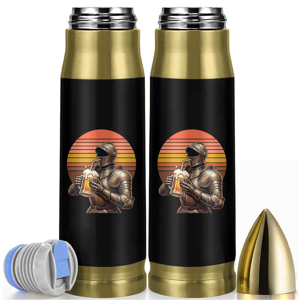 Funny Medieval Renaissance Drinker Bullet Tumbler Vintage Knight In Armor Beer Lover