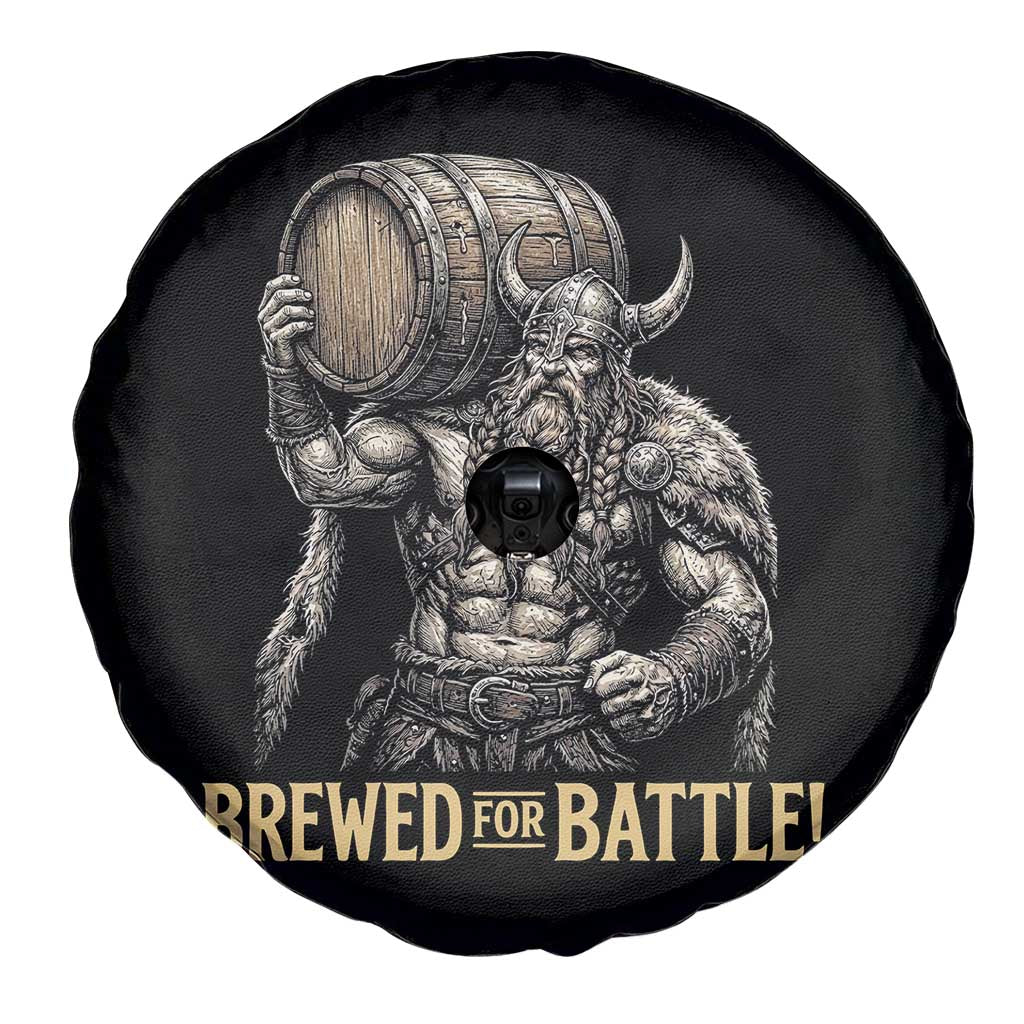 Vintage Viking Beer Drinker Warrior Gift Spare Tire Cover Brewed For Battle