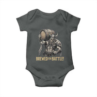 Vintage Viking Beer Drinker Warrior Gift Baby Onesie Brewed For Battle