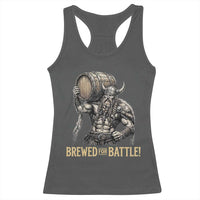 Vintage Viking Beer Drinker Warrior Gift Racerback Tank Top Brewed For Battle
