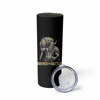 Vintage Viking Beer Drinker Warrior Gift Skinny Tumbler Brewed For Battle