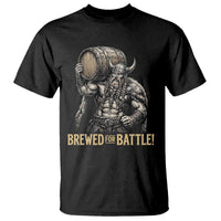 Vintage Viking Beer Drinker Warrior Gift T Shirt Brewed For Battle