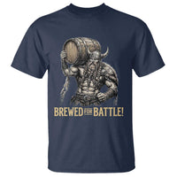 Vintage Viking Beer Drinker Warrior Gift T Shirt Brewed For Battle
