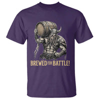 Vintage Viking Beer Drinker Warrior Gift T Shirt Brewed For Battle