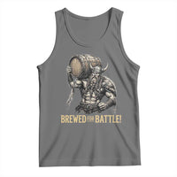 Vintage Viking Beer Drinker Warrior Gift Tank Top Brewed For Battle