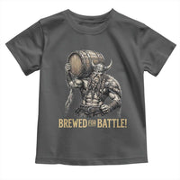 Vintage Viking Beer Drinker Warrior Gift Toddler T Shirt Brewed For Battle