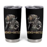 Vintage Viking Beer Drinker Warrior Gift Tumbler Cup Brewed For Battle