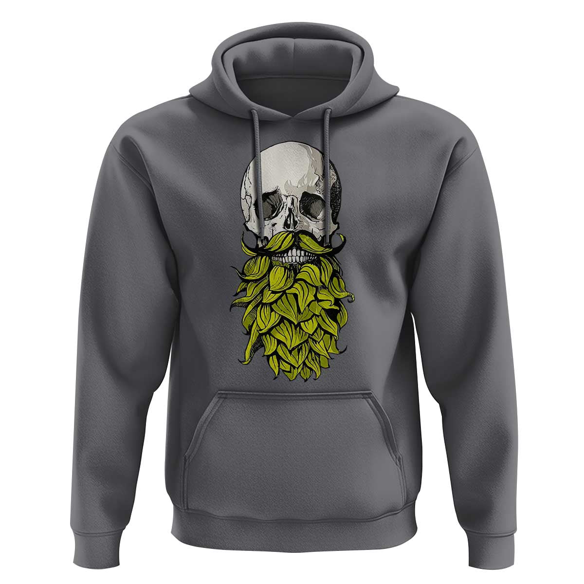 Vintage Craft Brewer Beer Lover Gift Hoodie Beer Hops Beard Skull