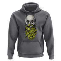 Vintage Craft Brewer Beer Lover Gift Hoodie Beer Hops Beard Skull