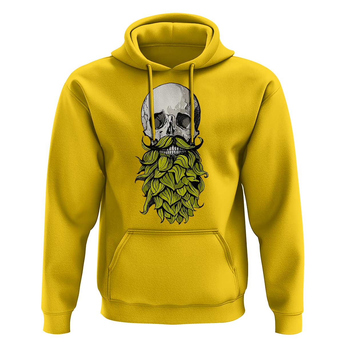 Vintage Craft Brewer Beer Lover Gift Hoodie Beer Hops Beard Skull