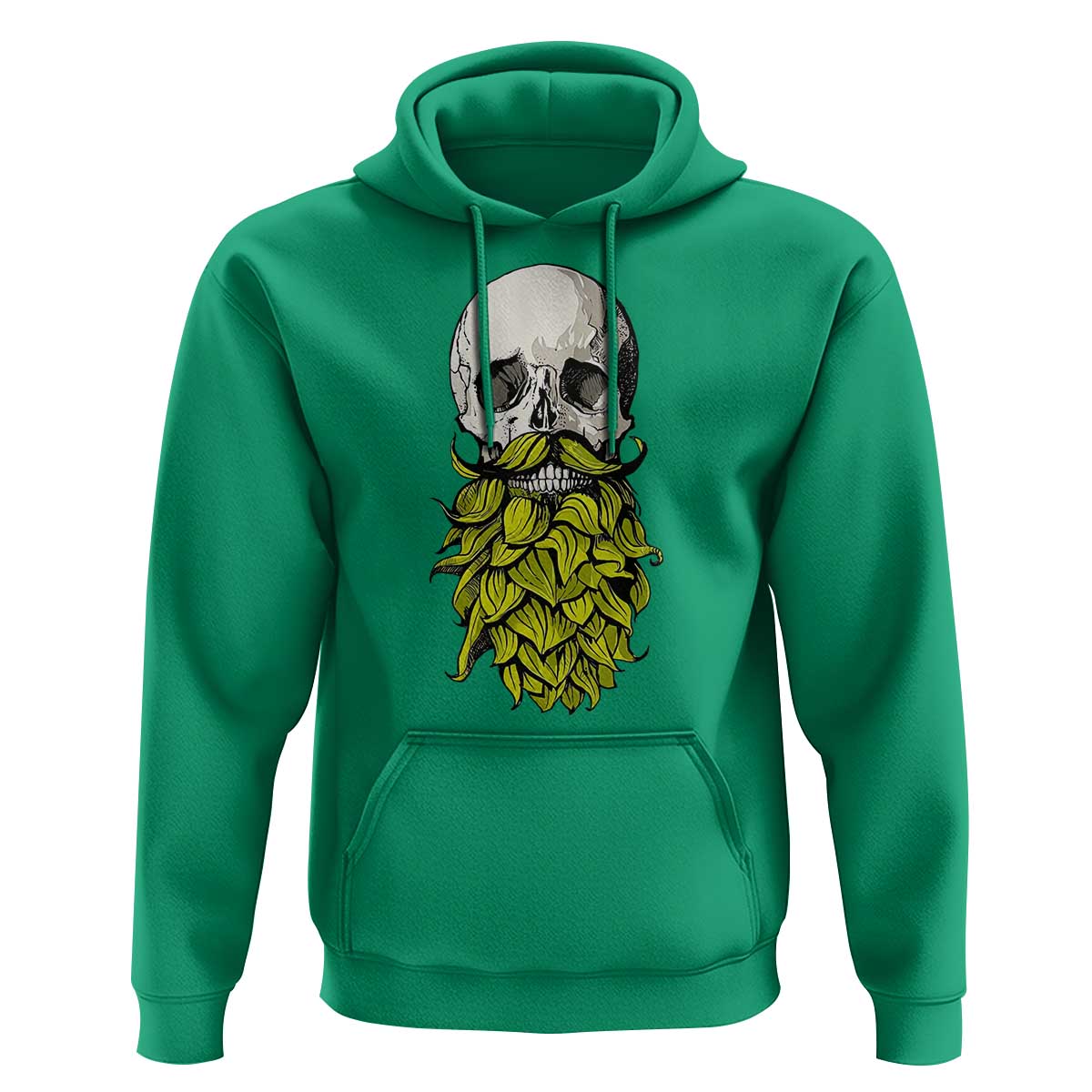 Vintage Craft Brewer Beer Lover Gift Hoodie Beer Hops Beard Skull