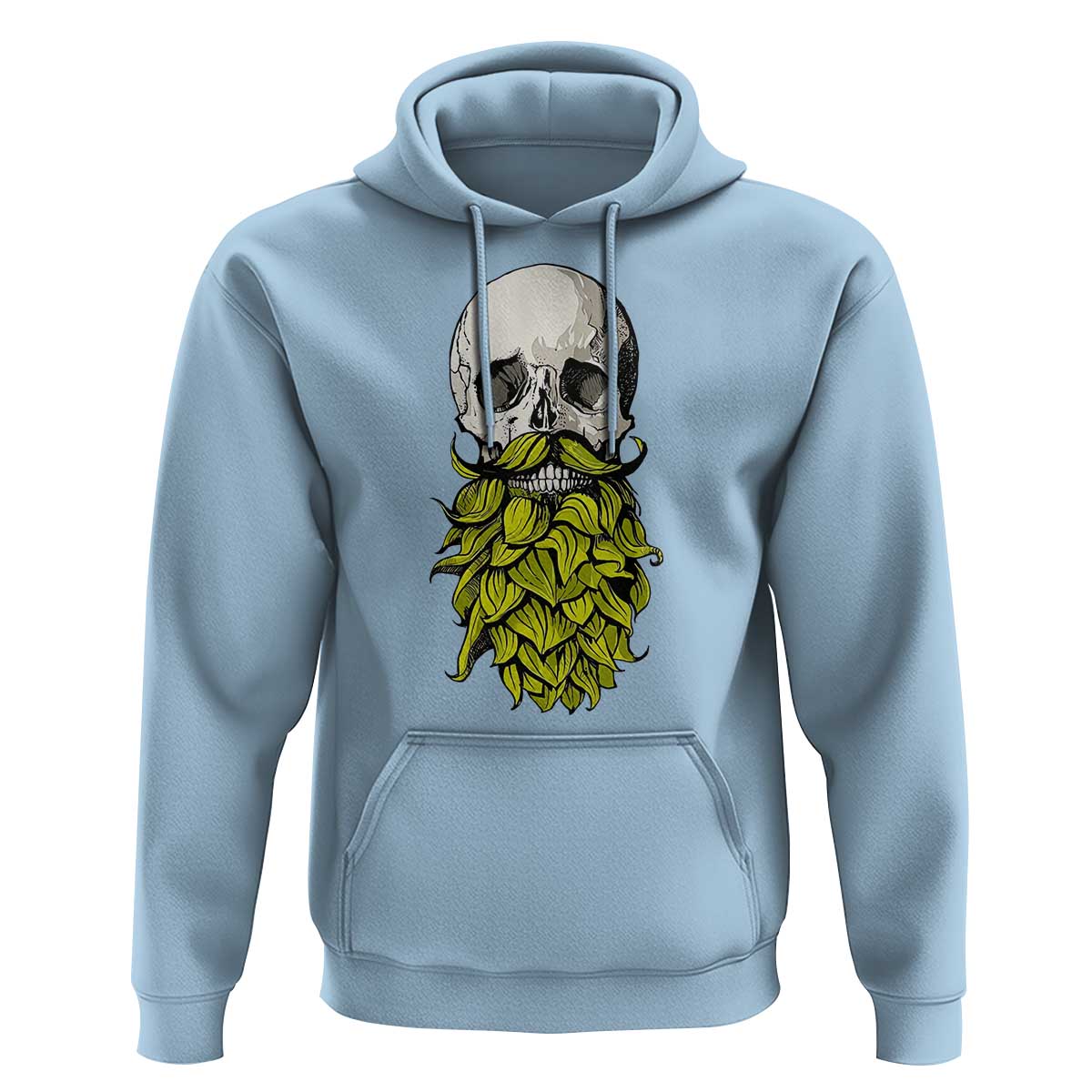 Vintage Craft Brewer Beer Lover Gift Hoodie Beer Hops Beard Skull
