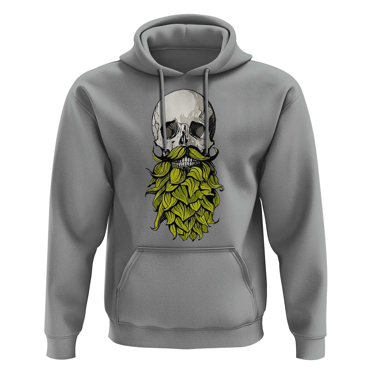 Vintage Craft Brewer Beer Lover Gift Hoodie Beer Hops Beard Skull