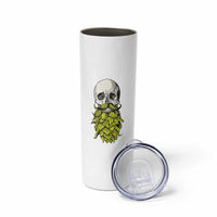 Vintage Craft Brewer Beer Lover Gift Skinny Tumbler Beer Hops Beard Skull