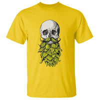 Vintage Craft Brewer Beer Lover Gift T Shirt Beer Hops Beard Skull
