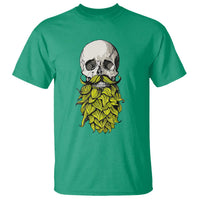 Vintage Craft Brewer Beer Lover Gift T Shirt Beer Hops Beard Skull