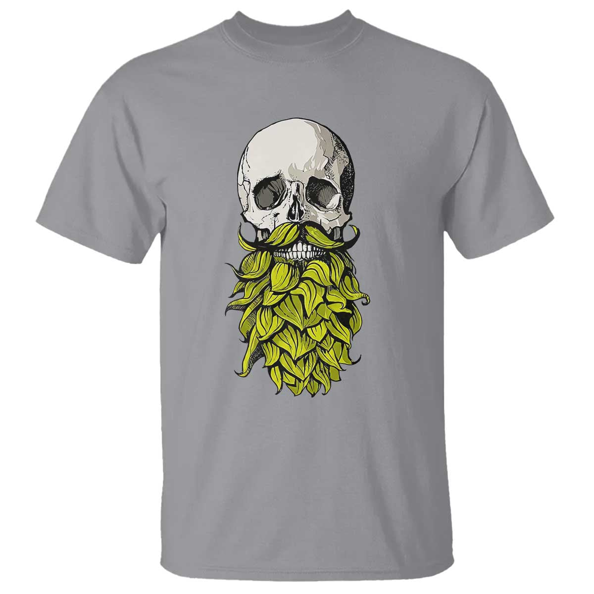Vintage Craft Brewer Beer Lover Gift T Shirt Beer Hops Beard Skull