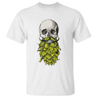 Vintage Craft Brewer Beer Lover Gift T Shirt Beer Hops Beard Skull
