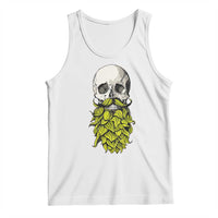 Vintage Craft Brewer Beer Lover Gift Tank Top Beer Hops Beard Skull
