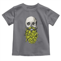 Vintage Craft Brewer Beer Lover Gift Toddler T Shirt Beer Hops Beard Skull