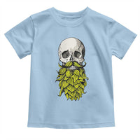 Vintage Craft Brewer Beer Lover Gift Toddler T Shirt Beer Hops Beard Skull