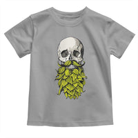 Vintage Craft Brewer Beer Lover Gift Toddler T Shirt Beer Hops Beard Skull