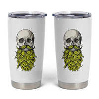 Vintage Craft Brewer Beer Lover Gift Tumbler Cup Beer Hops Beard Skull