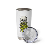 Vintage Craft Brewer Beer Lover Gift Tumbler Cup Beer Hops Beard Skull
