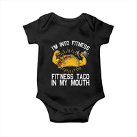 Funny Tacos Lover Baby Onesie I Am Into Fitness - Wonder Print Shop
