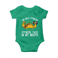 Funny Tacos Lover Baby Onesie I Am Into Fitness - Wonder Print Shop