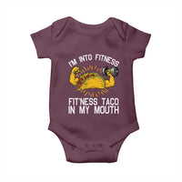 Funny Tacos Lover Baby Onesie I Am Into Fitness - Wonder Print Shop