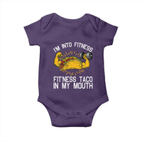 Funny Tacos Lover Baby Onesie I Am Into Fitness - Wonder Print Shop