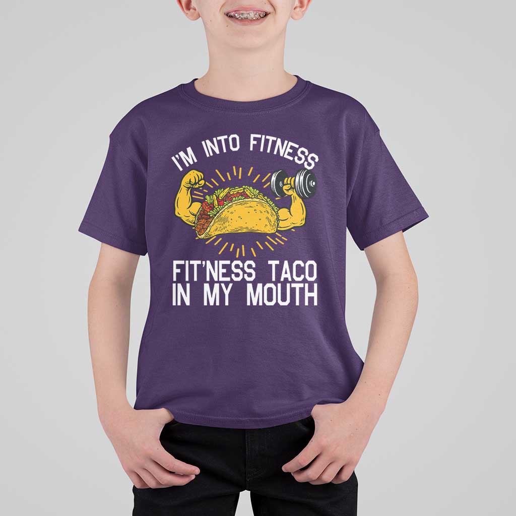 Funny Tacos Lover T Shirt For Kid I Am Into Fitness - Wonder Print Shop