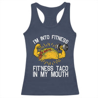 Funny Tacos Lover Racerback Tank Top I Am Into Fitness - Wonder Print Shop